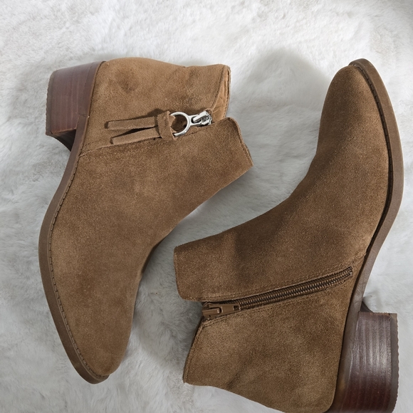 Steve Madden Dacey Cognac Suede Ankle Boot in size US 8.5  - EUC - Picture 5 of 10